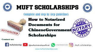 How to Notarized Documents for Chinese Government Scholarships  Complete Procedure  Sample  2024 [upl. by Ynneg]