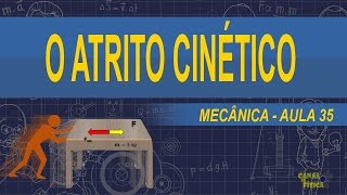 Mecânica 35  O Atrito Cinético  Canal da Física [upl. by Cornish780]