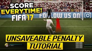 FIFA 17 UNSAVEABLE PENALTY TUTORIAL  HOW TO SCORE PENALTIES EVERY TIME  SECRET TIPS amp TRICKS [upl. by Treblih775]