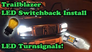 Trailblazer LED Turnsignals How ToSwitchback Blinkers 3757CK to 3157 LED [upl. by Eylrahc]