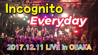 Incognito「Everyday」 LIVE in OSAKA 20171211 [upl. by Atalante]