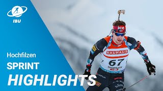 World Cup 2324 Hochfilzen Men Sprint Highlights [upl. by Rhine838]