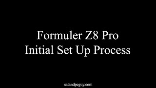 How to set up a Formular Z8 Pro device  initial set up including Wifi connection configuration [upl. by Brenn666]