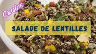 Salade de lentilles germées  une délicieuse recette pleine de saveurs et de nutriments [upl. by Rosemare626]