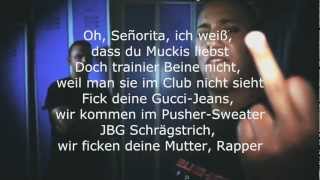 Kollegah amp Farid Bang  Stiernackenkommando Lyrics HQ [upl. by Hgielyak]