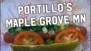 Portillo’s Chicago Style Hotdog Maple Grove MN [upl. by Jemmy]