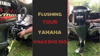 Tutorial of how to flush your Yamaha Vmax SHO 250 engine [upl. by Koal]