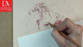 Drawing in Colored Pencil presented by Drawing Academy com 113 [upl. by Doownil]