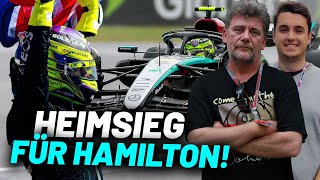 Regenwirbel in Silverstone Hamilton eilt zum Rekordsieg  GP Großbritannien  Formel 1 2024 [upl. by Aztinaj]