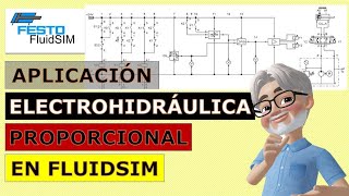 Aplicación Electro Hidráulica Proporcional en FluidSim 😊👍 [upl. by Acirretahs697]