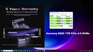 fanxiang S880 1TB PCIe 40 NVMe  Best Price–performance ratio [upl. by Sethi404]