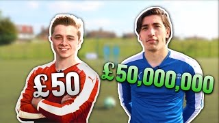 £50 Footballer Vs £50000000 Footballer  FREE KICKS [upl. by Reagen776]