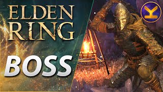 Elden Ring  Boss  Bloodhound Knight  Lakeside Crystal Cave Liurnia of the Lakes [upl. by Eed]