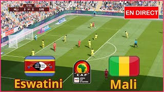 match Mali vs Eswatini en direct Éliminatoires de la Coupe dAfrique simulation Gameplay PC [upl. by Aihsekel]