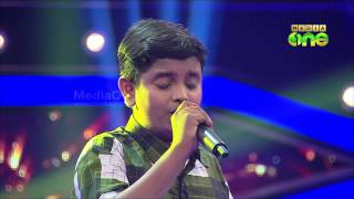 Pathinalam Ravu Season2 Epi81 Part3 Salman singing in Fast track round quotMadeena man nilquot [upl. by Ledif]