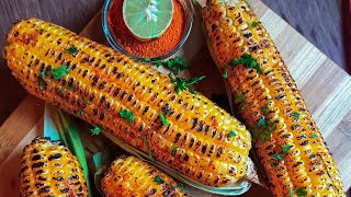 roasted corn recipe  bhutta masala recipe  roasted masala corn  bhutta corn streetfood shorts [upl. by Anagrom]