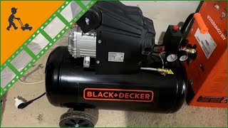 Compressore aria elettrico compatto Black amp Decker BD 20550 come usare il comodo compressore [upl. by Euqcaj]