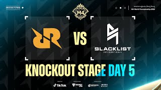 EN M4 Knockout Stage Day 5  RRQ vs BLCK Game 5 [upl. by Benkley422]