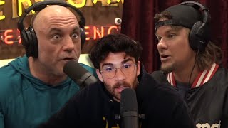 Theo Von On Joe Rogan GOES WRONG  Hasanabi reacts [upl. by Yatnwahs113]