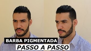 Como Fazer Pigmentação na Barba Com Bigen Passo a Passo [upl. by Ruphina]