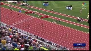 Women 400m Hurdles SemiFinals Olympic Trials 2024 Sydney McLaughlin [upl. by Enyamart]