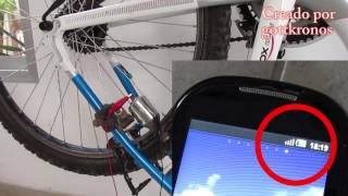 Cargador para celular con bicicleta  Cellphone charger with bicycle [upl. by Rawlinson]