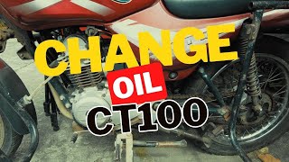 Change Engine Oil CT100  Try it Yourself Episode 6  GY6 PH [upl. by Dorothea]