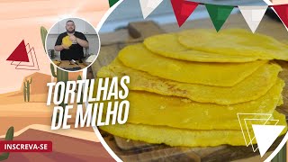 COMO FAZER TORTILHAS MEXICANAS  receita com farinha de milho rápida e fácil [upl. by Ayian]