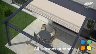 Pergola Roof  Motorized Retractable Awning [upl. by Alyhs150]