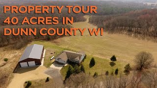 Property Tour  40 Acres in Dunn County WI [upl. by Enaled]