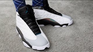 Retail Release Air Jordan 13 Retro quotHologramquot On Feet Sneaker Review [upl. by Meriel]