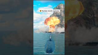 ☢️ Nuclear missile explosion  Modern warships update [upl. by Ecirtra451]