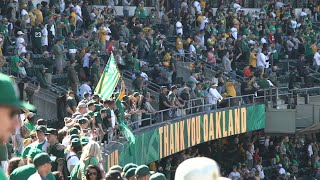 WATCH Sights and sounds from As last game in Oakland [upl. by Idnyl771]