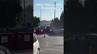 Halton Regional EMS Responding In Milton Ontario 🇨🇦 [upl. by Enna]