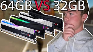 32GB VS 64GB DDR5 TESTED [upl. by Elhsa]