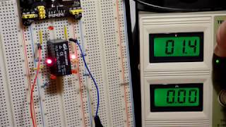 HLS 14F3L DC12V C relay as a double pole double throw switch demonstration circuit explained [upl. by Felisha]