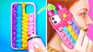 UPGRADE YOUR PHONE  Cool 3D Pen And Hot Glue Crafts by 123 GO Planet [upl. by Seerdi]