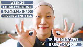 WEEK 24 16TH CHEMO DONE WITH TAXOL  NO MORE CHEMO  RINGING THE BELL  BREAST CANCER [upl. by Hepsiba]