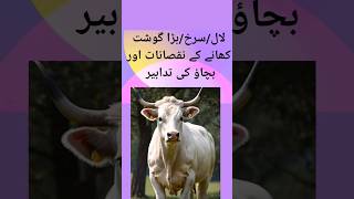 Disadvantages of Red meat Beef Bara gosht khaney k faydey or nuqsan shortsyt redmeatbeef [upl. by Flor510]