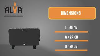 EIH200SGB  Alva  Electric Convection Heater [upl. by Cryan]