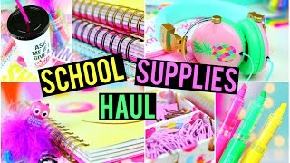 Back To School Supplies Haul [upl. by Tychonn]