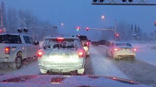 Winter driving in Fairbanks Alaska [upl. by Veedis]