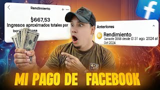 ¿Cuánto DINERO paga Facebook por monetizar con la nueva bonificación [upl. by Seuqirdor]