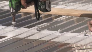 How to Install Corrugated Polycarbonate Roofing  Mitre 10 Easy As DIY [upl. by Ennael]