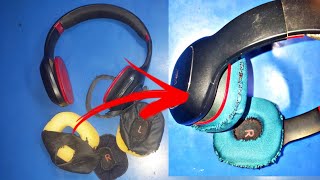 mi headphones ear pads  Home mad cushion any headphone  MI headphone sponge repair ear cuff [upl. by Aurelie996]