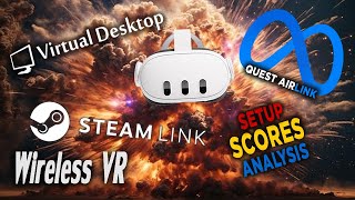 Wireless VR Deep Dive amp Showdown Airlink Steam Link Virtual Desktop [upl. by Pomfret]