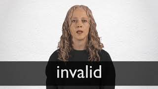 How to pronounce INVALID in British English [upl. by Naillij]