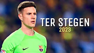 MarcAndré Ter Stegen • Mejores Atajadas 2023 [upl. by Lynde]