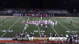 2024 Varsity Football Claymont vs Sandy Valley Homecoming [upl. by Pallaton]