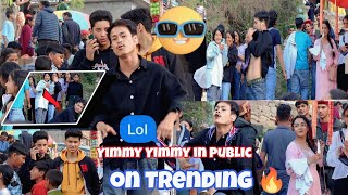 Yimmy Yimmy Dance in PublicCrazy 😱Reaction 🤣In Public 🔥❤️ Girls pagal ho gayi 🤩💯PlayDMF [upl. by Nimaynib]